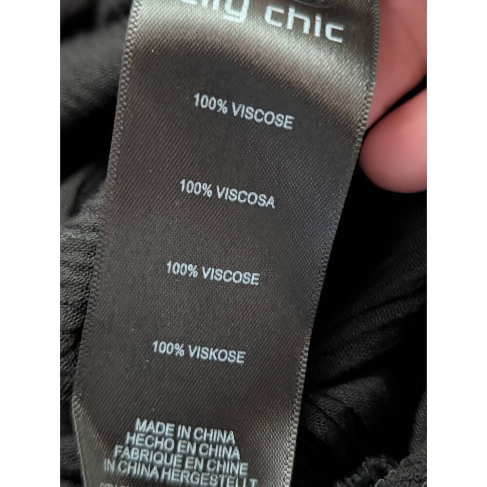 City Chic Jumpsuit Smocked Black Strapless Plus 16 16W Boho Gypsy Pockets - Picture 15 of 15